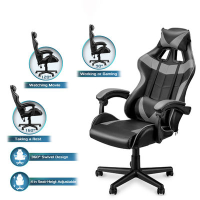 ALINUNU Gaming Chair Ergonomischer Stuhl mit 3 Gasheben und Lendenunterstützung