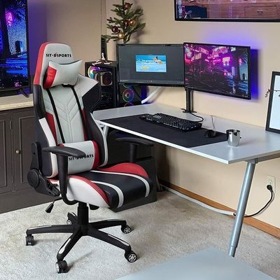 Synthetisches Leder für Spiele, Rennen, Dreh- und Dreh-Stuhl, ergonomischer Aufzug für Büro