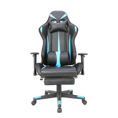 Bereit zum Versand Schwarz und Blau Echtleder Rocker Gaming Chair für Büromöbel