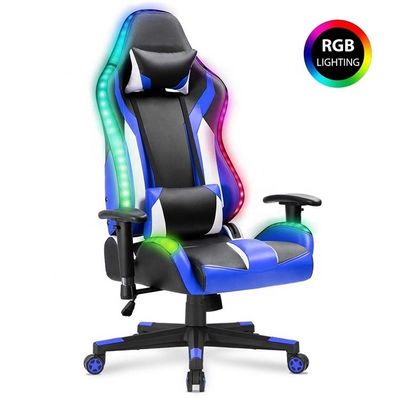 2023 Hochrücken ergonomisch drehbar PC Computer-Gamer Rennsport-Spielstuhl Armlehne inklusive