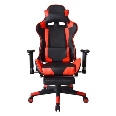 Computergamer Moderne Bürospiele mit Fußstütze und 2D-verstellbaren PU-Armlehnen