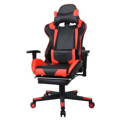 Computergamer Moderne Bürospiele mit Fußstütze und 2D-verstellbaren PU-Armlehnen