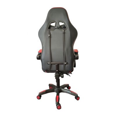 Luxuriöser farbenfroher PVC-Rennstuhl mit echtem Ledersitz