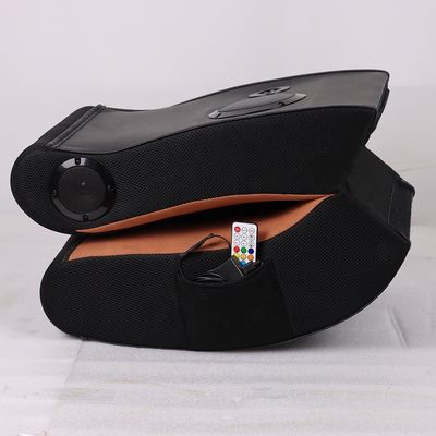 Keller RGB LED PU Leder Computer Büro Gamer Gaming Stuhl mit Lichtern und Lautsprechern
