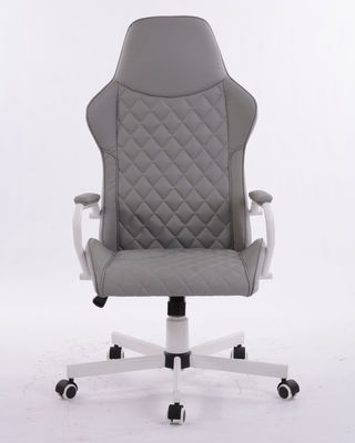 320 Weiß Kd Metall-Stern-Basis Drehbare Ergonomische Luxus-Büro-Boss-Sessel mit Gaslift