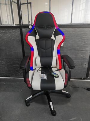 Höhenverstellbare Armlehne RGB LED Gaming Chair mit Massage Dreh-Stil und Lautsprechern