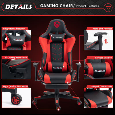 Bringen Sie Ihr Glücksspiel auf die nächste Stufe mit ALINUNU High Back Gaming Chair und Fußstütze