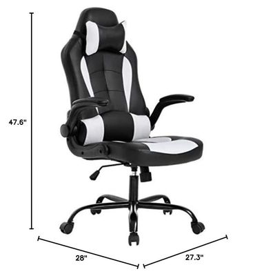 Solid Back Ergonomischer Bürostuhl mit individueller Farbe und Lendenunterstützung Flip Up Arms