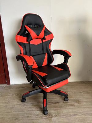 Modern Design Racing PC Computerspielstuhl mit Fußstütze und Kopfstütze