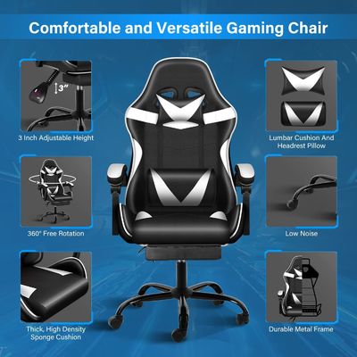 Verstellbarer Spielstuhl aus Metall Ergonomischer Bürostuhl für maximalen Komfort und Langlebigkeit