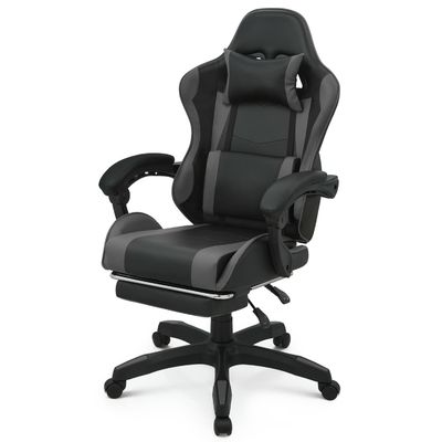 Computer-Office-Gaming-Stuhl in individueller Farbe mit Fußstütze Kopfstütze Lendenstütze