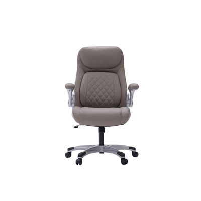Stylischer Bürostuhl aus ergonomischem PU-Leder mit Lendenunterstützung und Armlehnen mit FlipAdjust