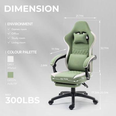 Bürostuhl mit Gel-Pad-Armlehne und Fußlehne