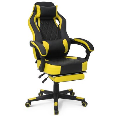 360-Grad-Schwenk-Rennsport-Stil-Spielstuhl mit PU-Leder abnehmbaren Lendenstütze