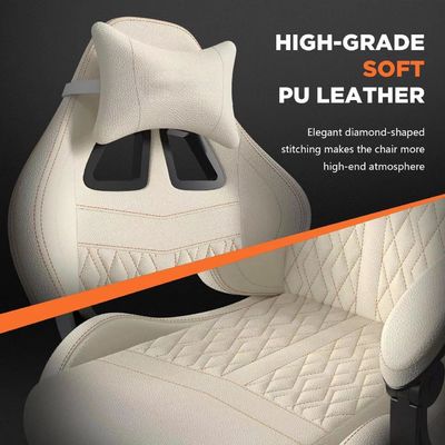 Modern Design Gaming Chair mit Vintage PU Leder und Massage 19&quot;D x 27&quot;W x 50&quot;H
