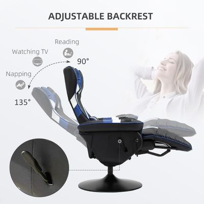 Customized Logo Availabled Gaming Chair Drehstuhl mit Lendenunterstützung und Fußstütze