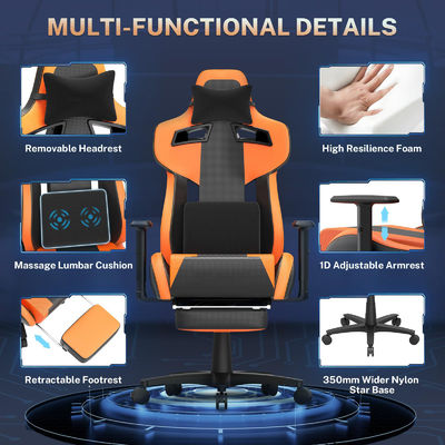 OEM ODM Akzeptable ergonomische Spielbüros mit Lendenunterstützung