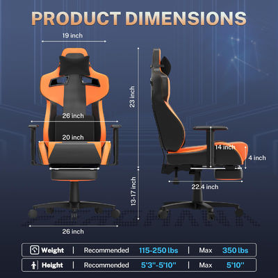 OEM ODM Akzeptable ergonomische Spielbüros mit Lendenunterstützung