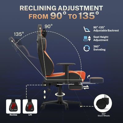 OEM ODM Akzeptable ergonomische Spielbüros mit Lendenunterstützung