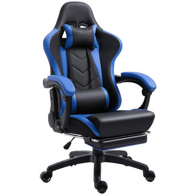 Bürodesk Ergonomischer Spielstuhl mit Fußstütze Leder Postverpackung
