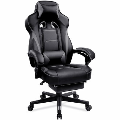 27.16&quot;D x 20.66&quot;W x 47.24&quot;H in ergonomischem Spielstuhl mit Beinlehne und Fußstütze
