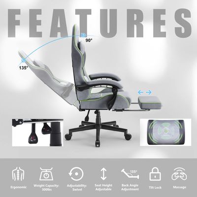 350 lbs Verstärkte Basis Große und hohe ergonomische Bürokomputerstuhl mit 3 Gaslift