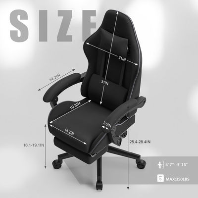 350 lbs Gewichtskapazität Großer und großer Spielstuhl Produktmaße 22&quot;D x 32&quot;W x 11&quot;H