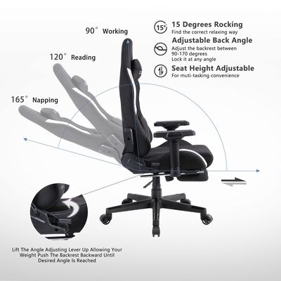 Büro-Spielstuhl mit Taschenfederkissen und 4D-Armlehnen