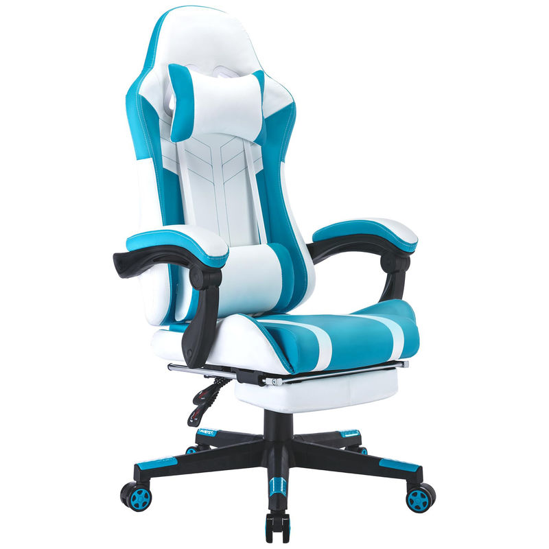 Benutzerdefinierte Farbe ALINUNU Hochrücken Video Ergonomischer Racing PC Gaming-Stuhl mit Fußstütze