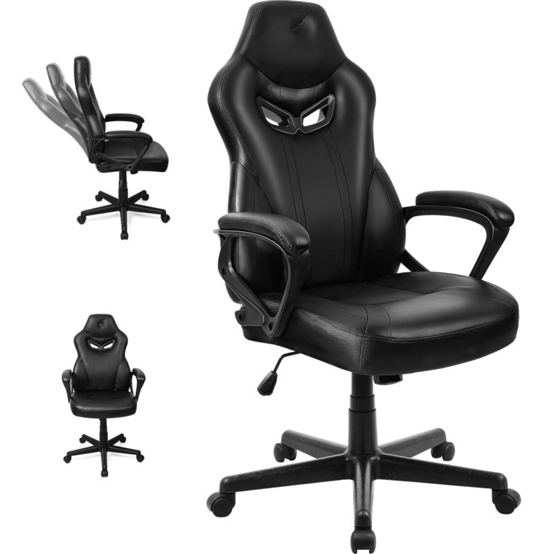 ALINUNU Direkt Lendenunterstützung Rennspielstuhl für Erwachsene 21&quot;D x 25&quot;W x 43&quot;H