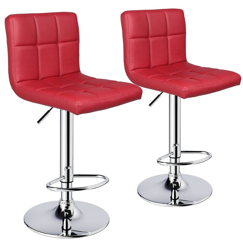 Moderne PU-Lederverstellbarer Schwenkbar mit Rücken 14,5&quot;D x 16&quot;W x 24,5&quot;H