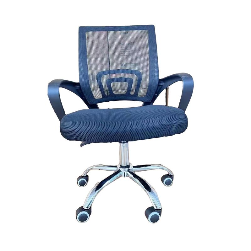 Moderner, ergonomisch drehbarer Bürostuhl mit Silbermaschenbasis zur Verbesserung der Arbeitsleistung