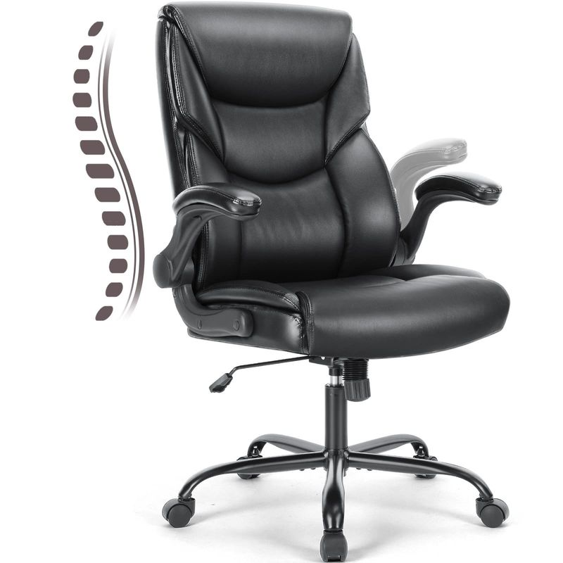 Moderne Gestaltung verstellbarer Executive Office Chair mit Flip-Up Armlehne und Lendenunterstützung