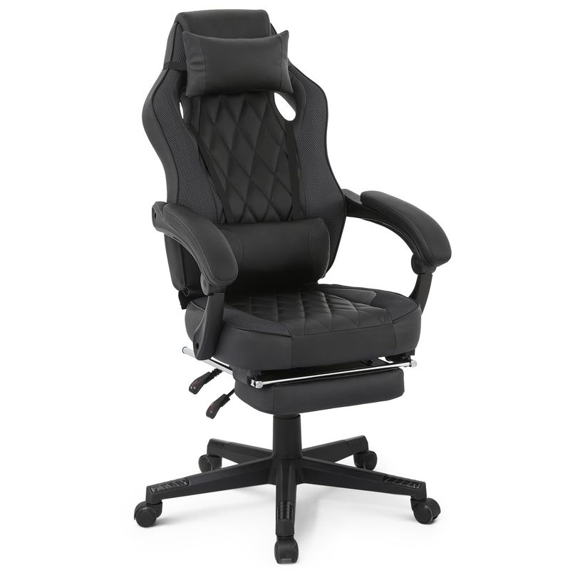 Holen Sie sich den ultimativen Gaming-Stuhl bei ALINUNU Racing Style PU-Leder mit verstellbarer Höhe