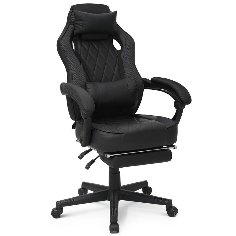 Der PU-Spielstuhl von ALINUNU ergonomischer Rennstil, verstellbar für lange Spielsitzungen