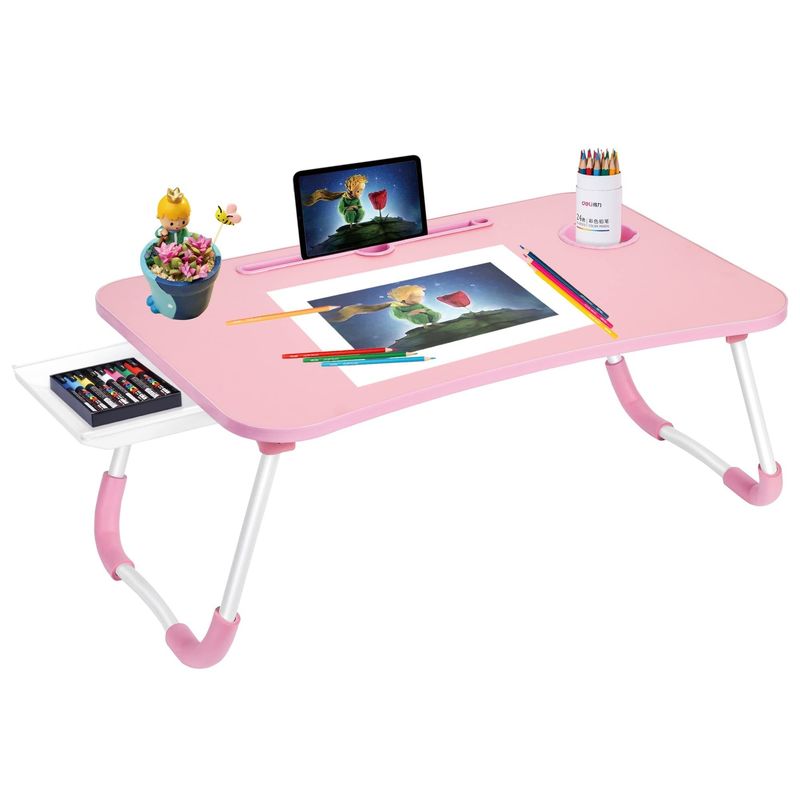 Großes Fitnessstudio Laptop-Bett Tisch Schreibtisch-Bettträger Stand mit Becherhalter tragbare Klappschreibtisch-Bettträger