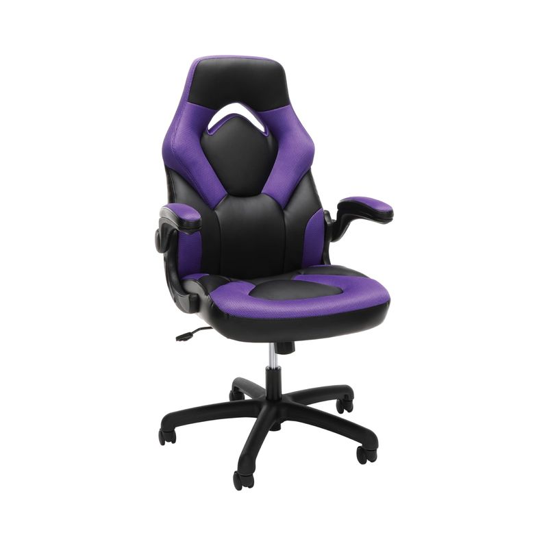 Computerspielzimmer Ergonomischer Spielstuhl Hochrücken Rennstil 360 Drehbar für PC-Schreibtisch