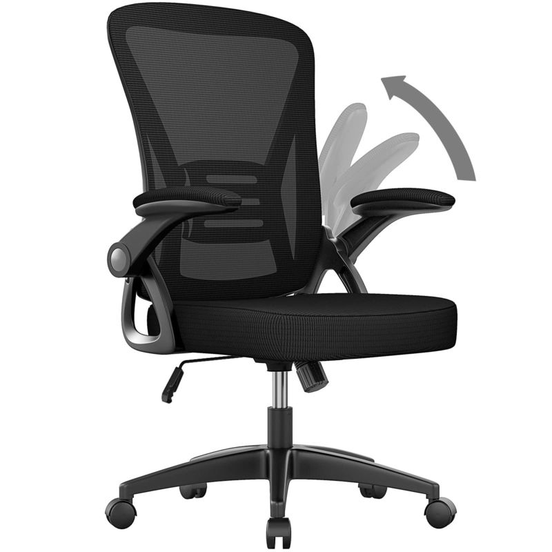 Modernes Design Mittlere Rücken Bürostuhl mit höhenverstellbarer Dreh- und Lendenstütze