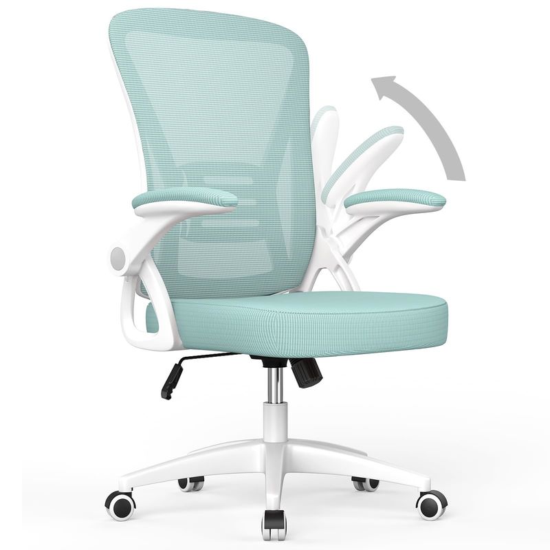 angepasste Farbe Mittlerer Back Office-Stuhl mit höhenverstellbarer Dreh- und Flip-Up-Arme