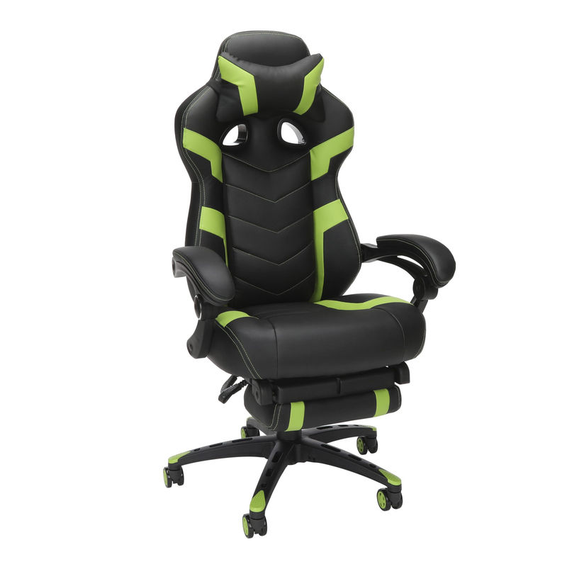 Ergonomischer Computersitz für Spiele aus Aluminium mit integrierter Kopfstütze
