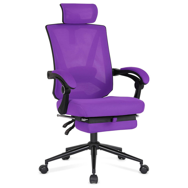 Akzeptable OEM ODM High Back Office Chair mit verstellbarer 2D-Lumbalunterstützung und Fußstütze