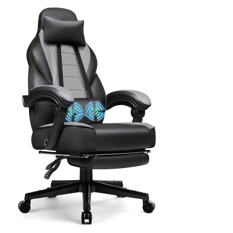 Modern Design Racing Style Gaming Chair mit Fußstütze und Kopfstütze angepasste Farbe