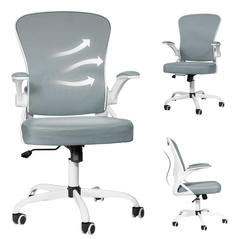 Höhenverstellbarer Bürostuhl für Zuhause 21&quot;D x 24&quot;W x 43&quot;H Metallbau