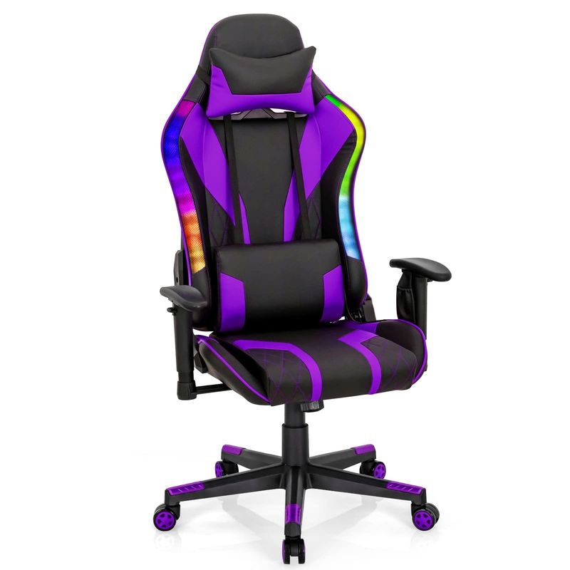 Verbessern Sie Ihr Gaming-Setup mit ALINUNU Schwenkstuhl modernem Design und RGB LED-Leuchten
