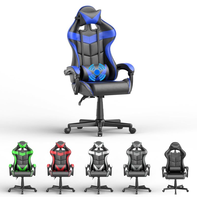 Höhenverstellbarer Rennspielstuhl für Büro und Computer 29&quot;D x 29&quot;W x 48&quot;H