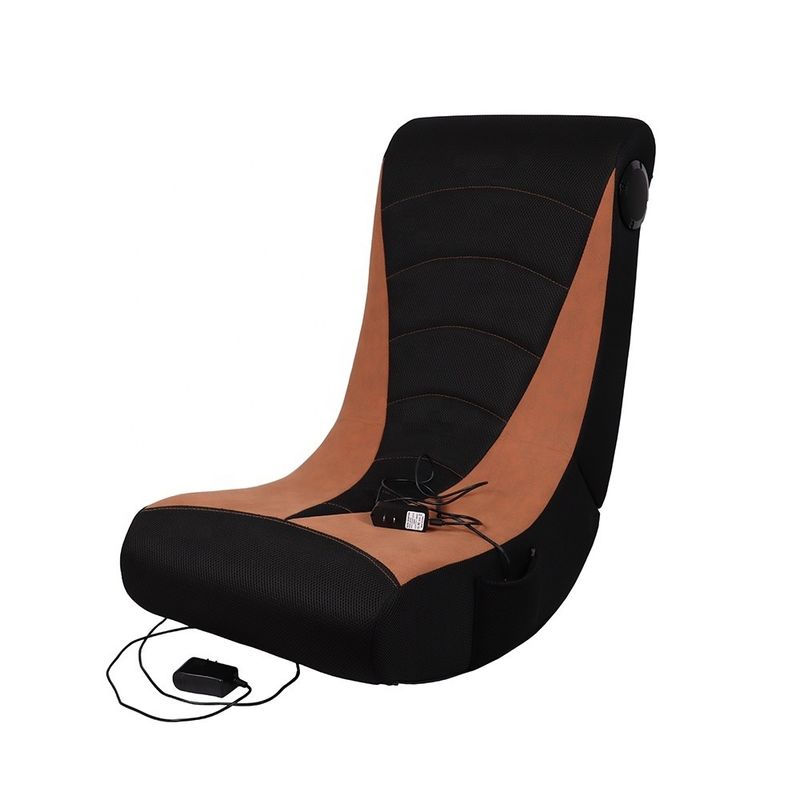 Keller RGB LED PU Leder Computer Büro Gamer Gaming Stuhl mit Lichtern und Lautsprechern