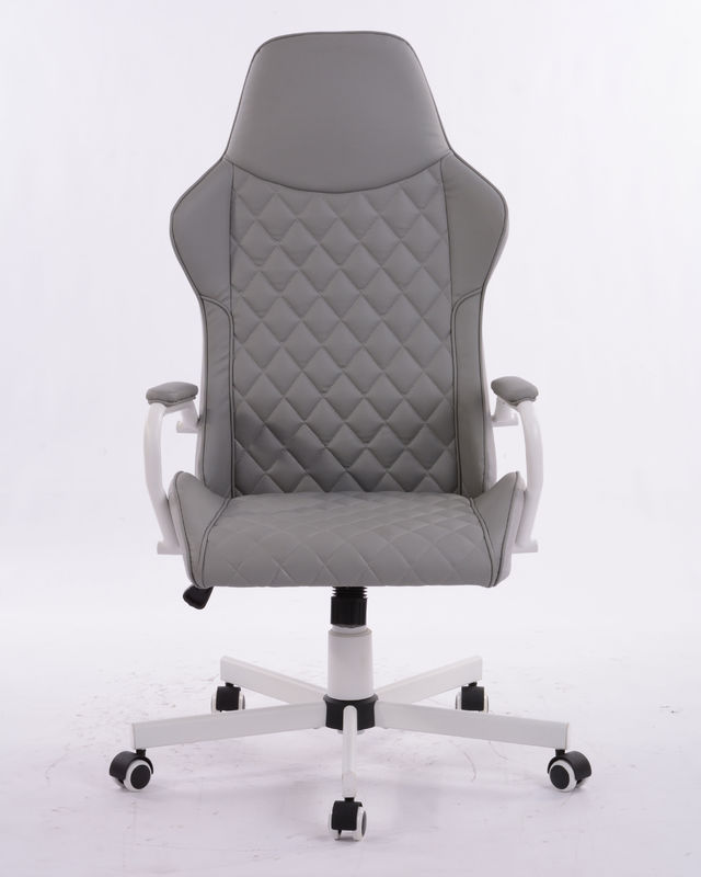 320 Weiß Kd Metall-Stern-Basis Drehbare Ergonomische Luxus-Büro-Boss-Sessel mit Gaslift