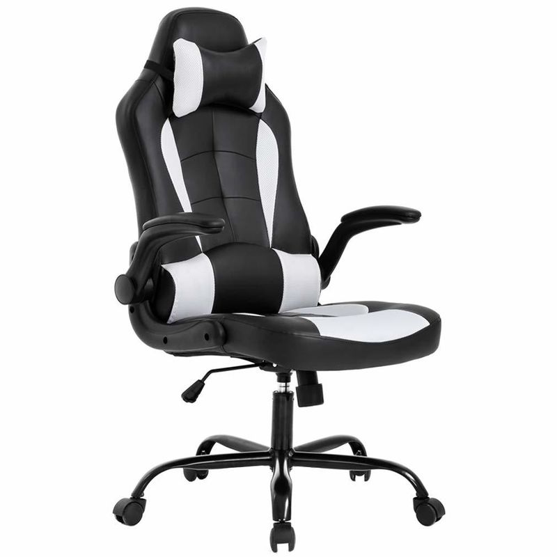 Solid Back Ergonomischer Bürostuhl mit individueller Farbe und Lendenunterstützung Flip Up Arms