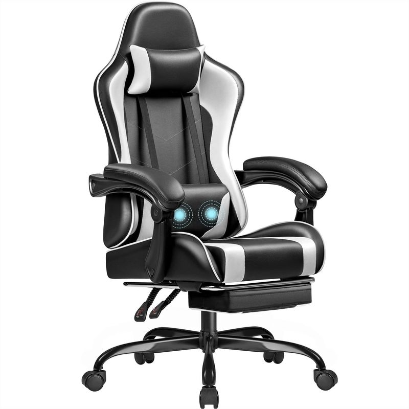 Anpassbarer Videospiele-Stuhl mit Fußstütze 18,5&quot;D x 20,9&quot;W x 50,4&quot;H