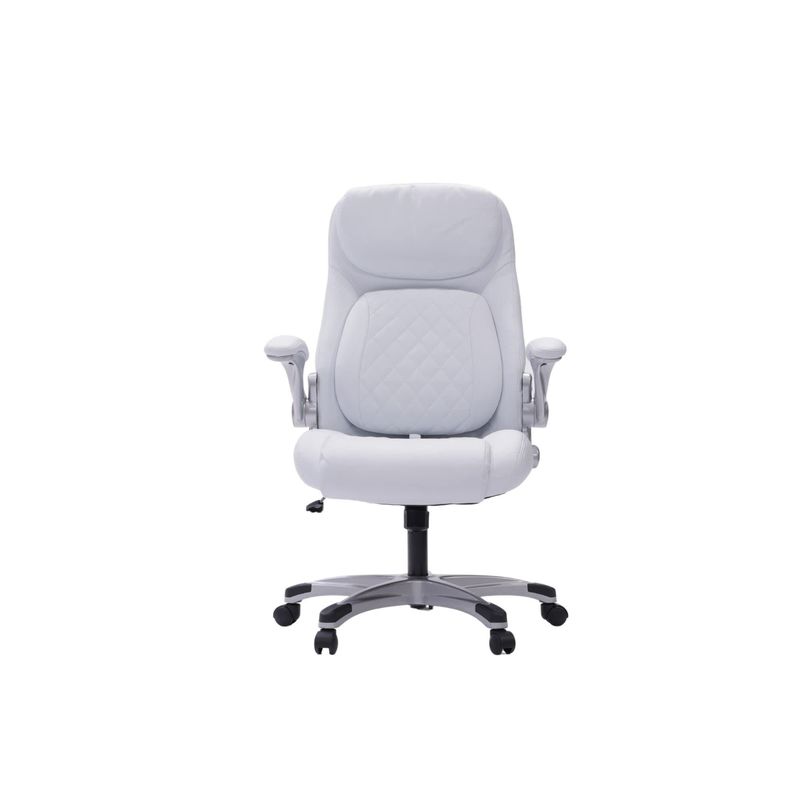 Komfortable Bürostuhl aus PU-Leder mit Lendenunterstützung 27.55D x 26.77W x 43.3H Zoll